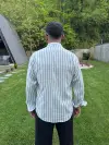 Beyaz Siyah Çizgili Gömlek