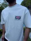 Beyaz Oversize Baskılı Tshirt