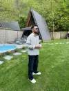 Bej Beyaz Çizgili Oversize Gömlek