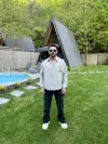 Bej Beyaz Çizgili Oversize Gömlek