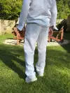 Beyaz Müslin Kumaş Gömlek Pantolon Takım