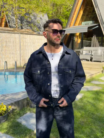 Lacivert Kot Ceket Kot Pantolon Takım