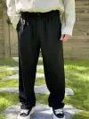 Siyah Oversize Kumaş Pantolon
